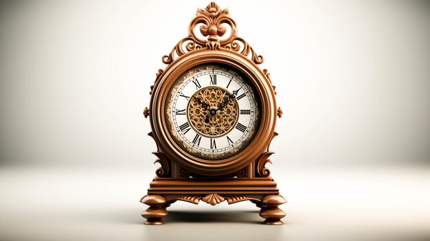 Electronic Device Grandfather clock on white background