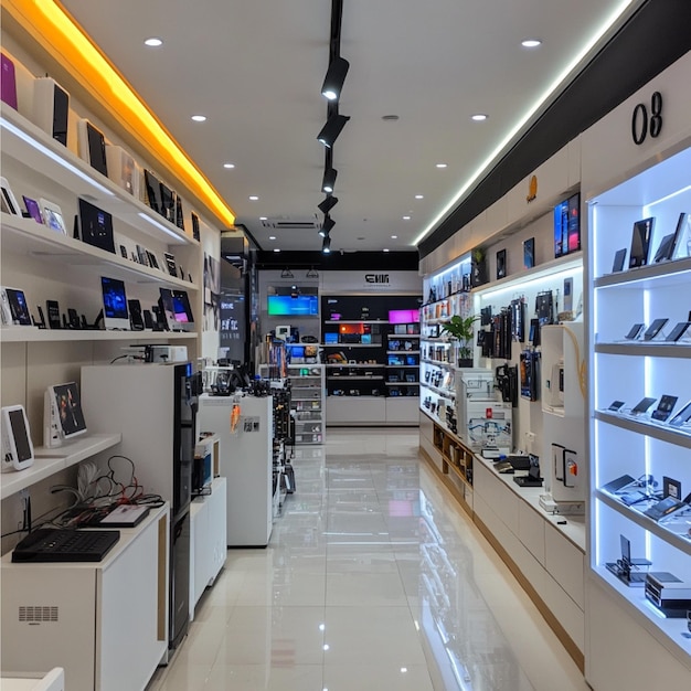 An electronics mall with a large section for home automation and smart home devices3