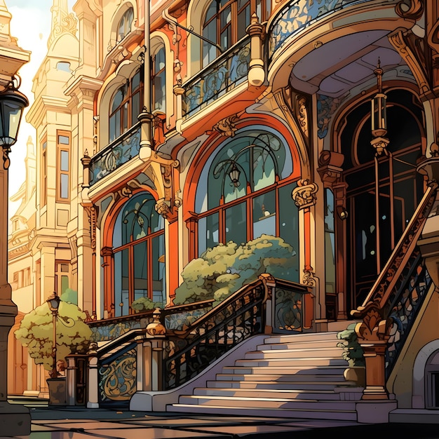 Elegance Unveiled A Journey into Art Nouveau Architecture