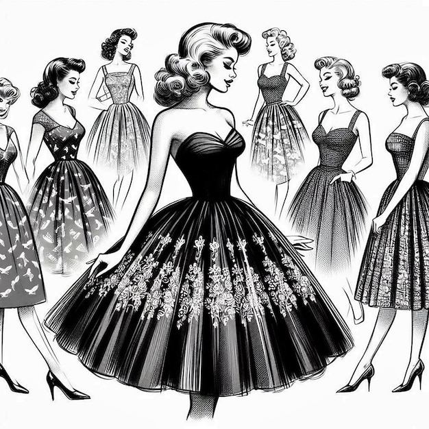 elegance of of woman 50s