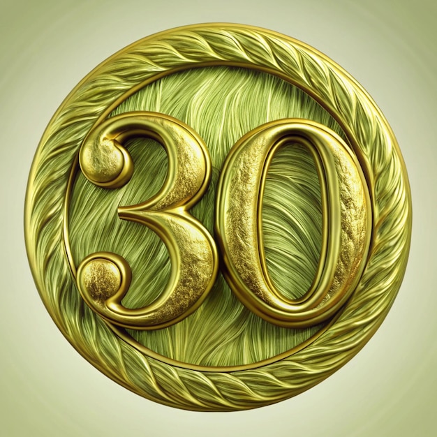 Elegant 30th Anniversary Emblem Design for Posters and Packaging