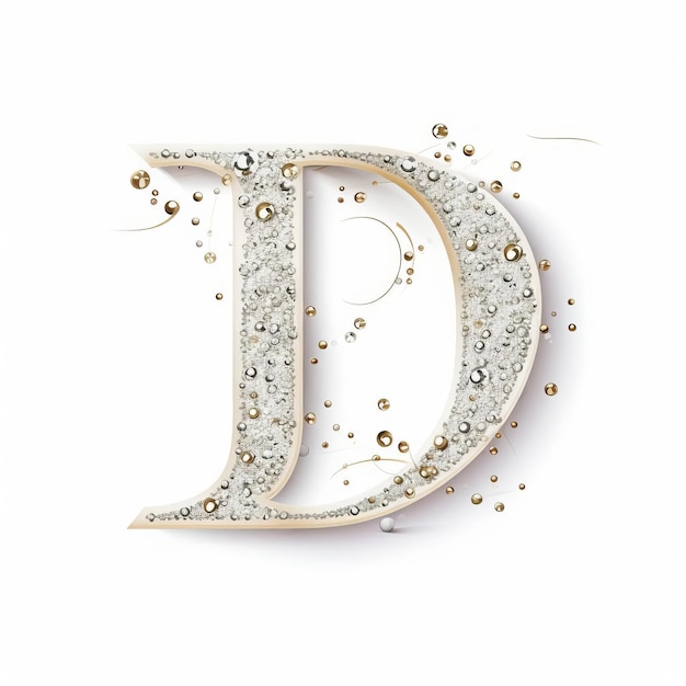 Elegant 39d39 Lettermark Logo Design With Rhinestones In Jimmy Choo Style