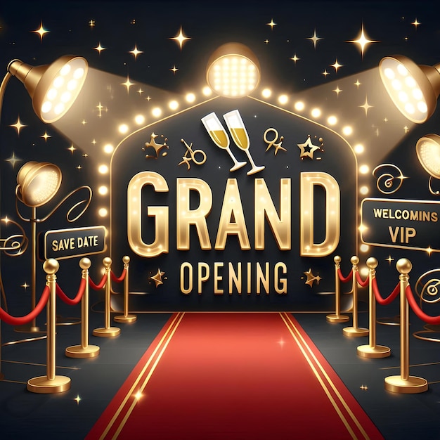 Elegant 3D Animation for Grand Opening Event