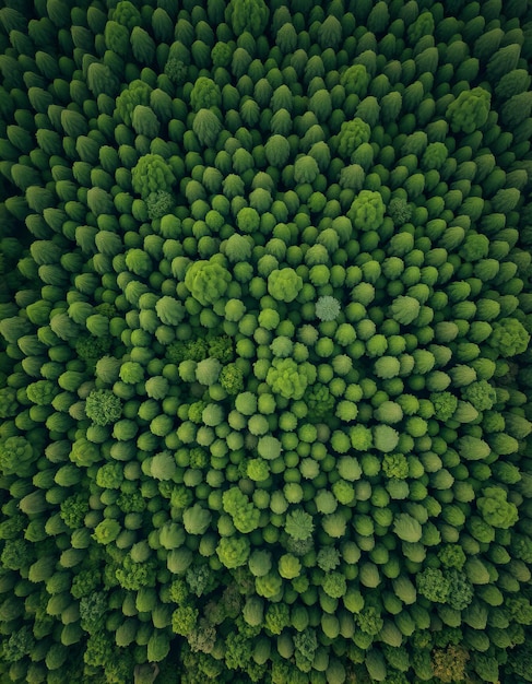 Photo elegant aerial view of a lush green forest high quality high resolution