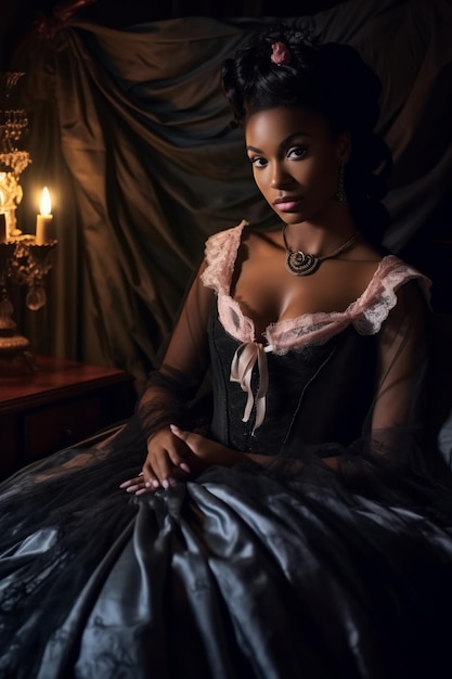 Elegant Affair Embracing Bridgerton Style with Black Beauty