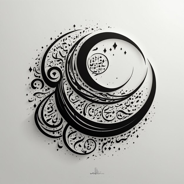 Photo elegant arabic calligraphy art for traditional decor