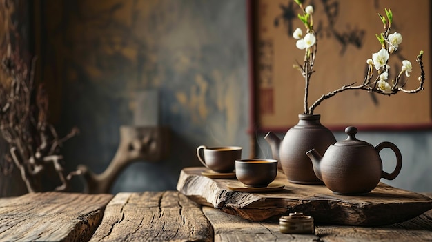 An elegant arrangement of traditional Chinese tea sets and exquisite teaware packaged as a thoughtfu