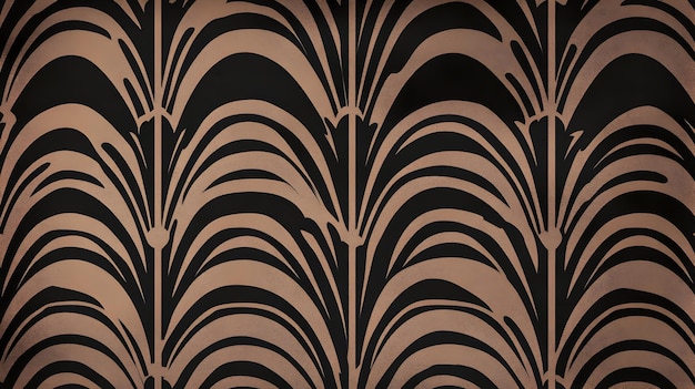 Photo elegant art deco inspired geometric ornamental pattern backdrop