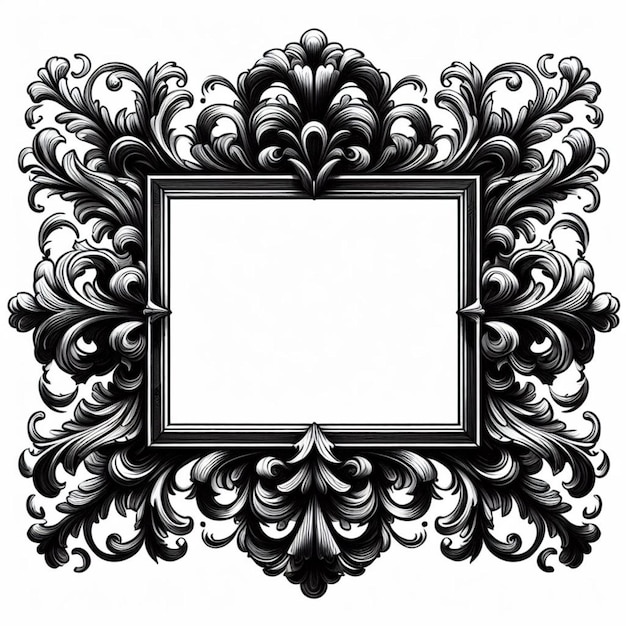 Photo elegant baroque framedesign