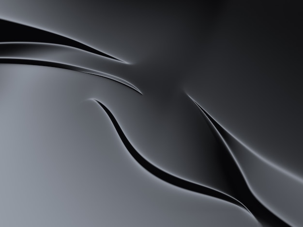 Elegant black metallic background with lines and shapes 