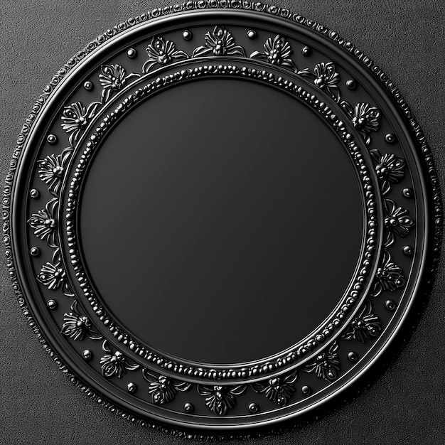 Photo elegant black ornamental frame