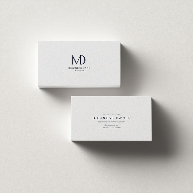 Photo elegant business card mockup with minimalistic design