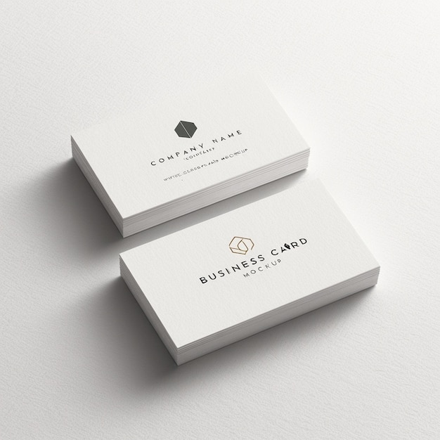 Photo elegant business card mockup with minimalistic design