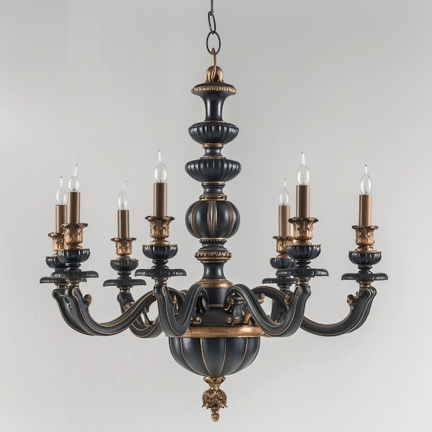 An elegant candelabra chandelier with classic design