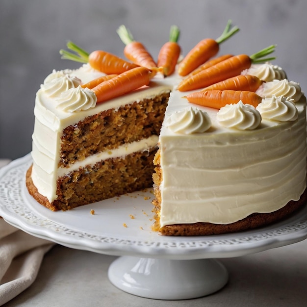 Elegant Carrot Cake with Cream Cheese Frosting