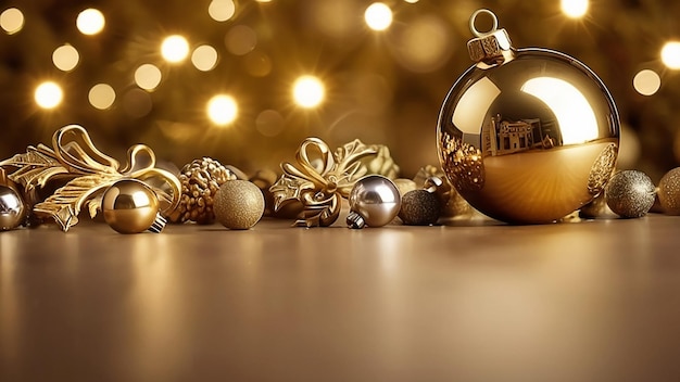 Elegant Christmas Background gold background