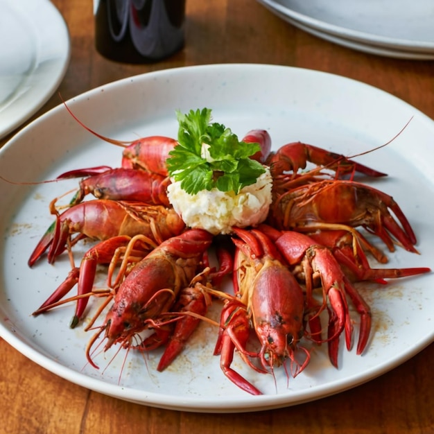 Elegant Crawfish Plating