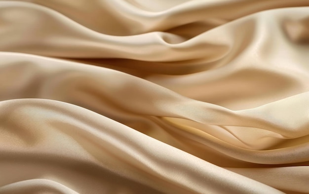 Photo elegant cream silk fabric texture