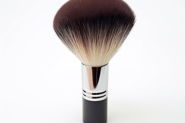 Elegant Dark Silver Makeup Brush Soft Focus Technique