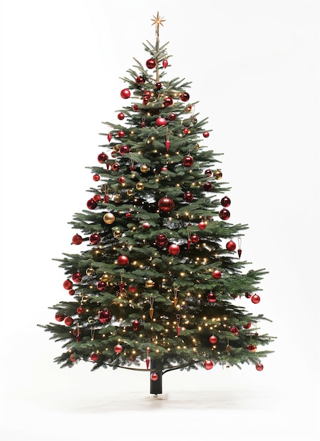 elegant decorated Christmas tree