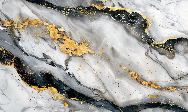 Elegant design with subtle marble textures in white and a hint of gold leaf Generate AI