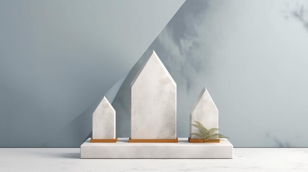 Elegant Display with Minimalistic Natural Design