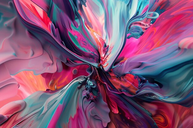 Elegant Dynamic Flowing Artwork Pattern