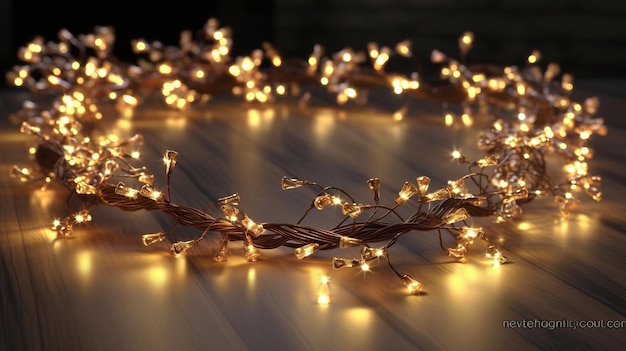 Elegant and Enchanting Christmas Garland Lights in the