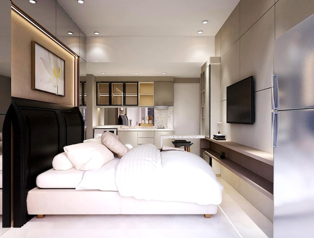 Elegant and Exquisite Bedroom with Modern Architecture Interior Design