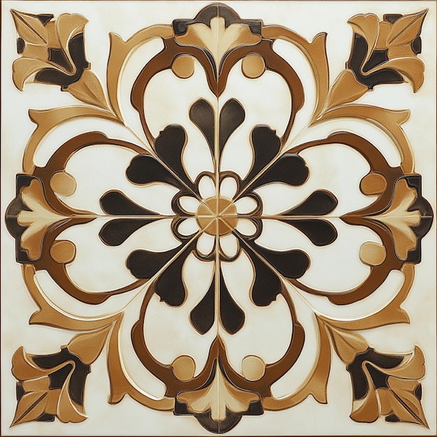 Photo elegant floor ceramic motif