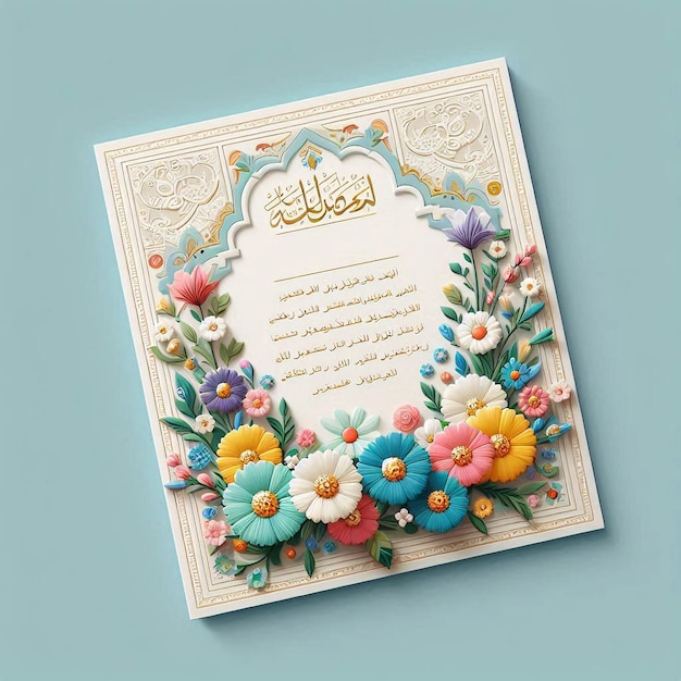 Elegant Floral Wedding Invitationanniversary card