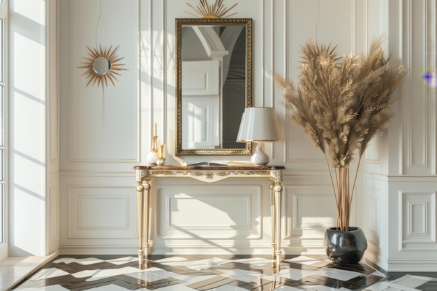 Elegant Foyer with Console Table Decor