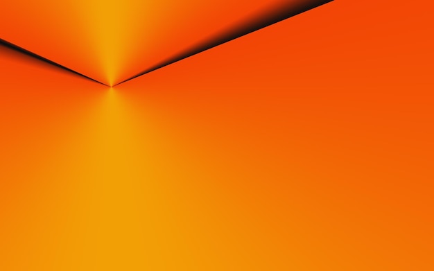 Elegant and fresh orange paper fold abstract background