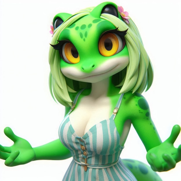 Elegant Frog in Dress