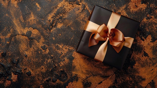 Elegant Gift Box on Dusty Surface Concept of Surprise and Mystery