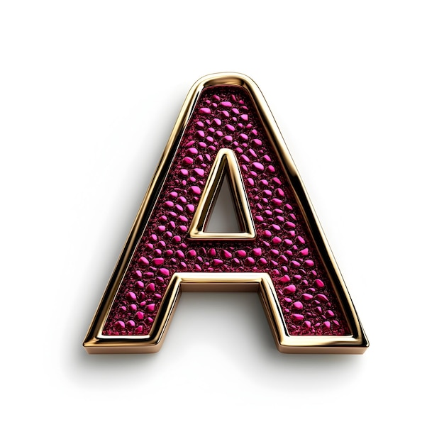 Elegant Gold Letter A Logo on Burgundy and White Background