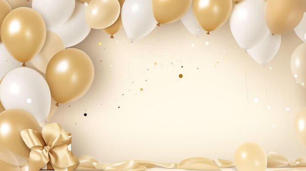 Elegant Golden Balloon Background for Celebratory Events and Sales Promotions Perfect for Posters Brochures Coupons and Flyers