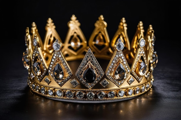 Elegant Golden Crown with Jewels