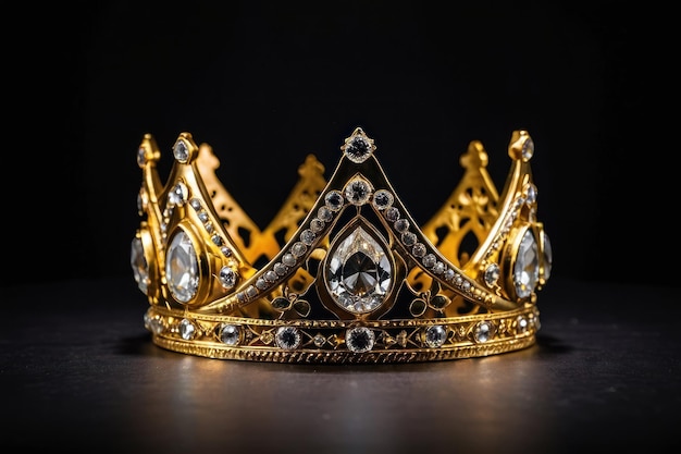 Elegant Golden Crown with Jewels