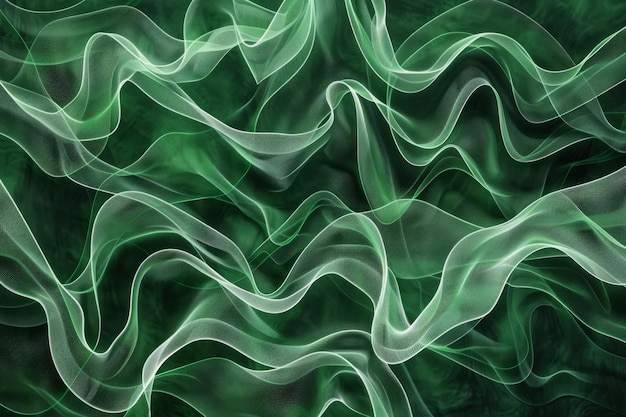 Elegant green background with abstract patterns adds visual interest to a professional setting