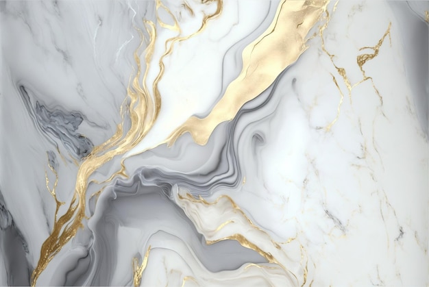 Elegant grey and golden agate pattern banner for luxury interiors generative ai