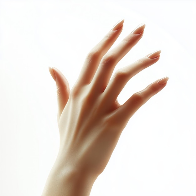 Photo elegant hand with soft polished nails