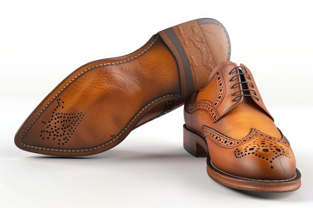 Elegant handmade leather brown shoes Elegant handmade leather brown shoes