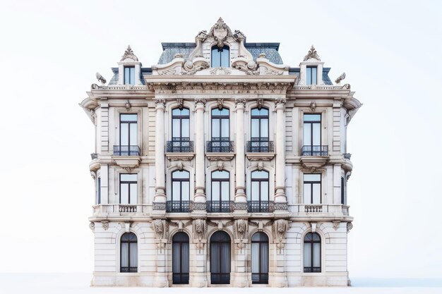 Photo elegant historic european architectural facade