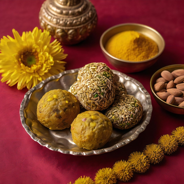 Elegant Indian Sweets Festive Desserts HighQuality Traditional Food Photography