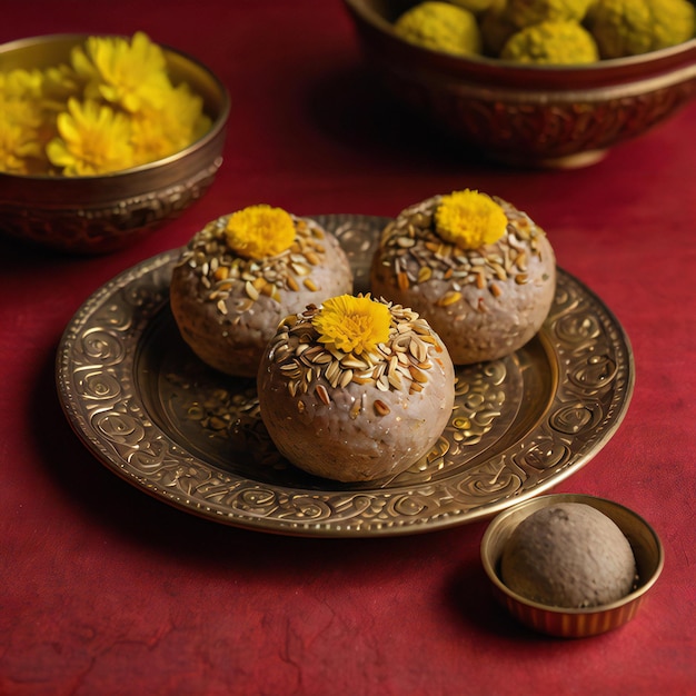 Elegant Indian Sweets Festive Desserts HighQuality Traditional Food Photography