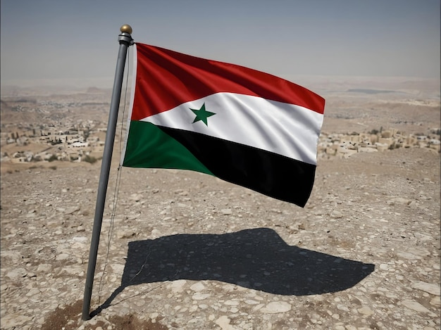 Photo elegant jordan flag design for digital use