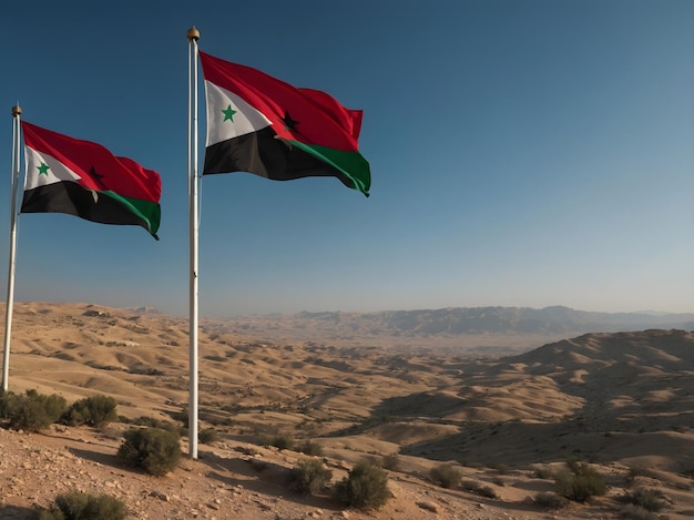 Photo elegant jordan flag design for digital use