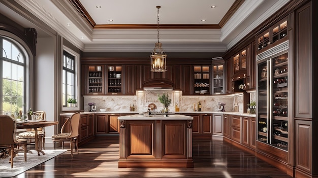 Elegant Kitchen Design with Classic Details