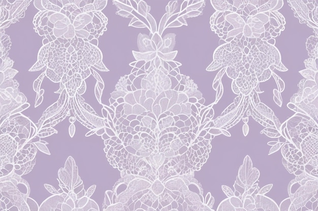 Photo elegant lace pattern background in white on soft pastel